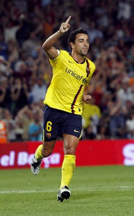 Xavi 6 Barcelona 2008-09 Home Jersey