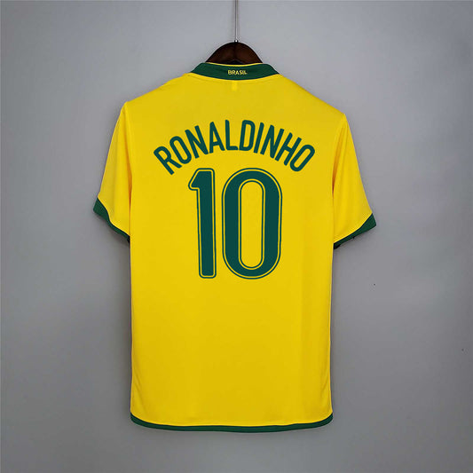 Ronaldinho 10 Brazil Home Jersey