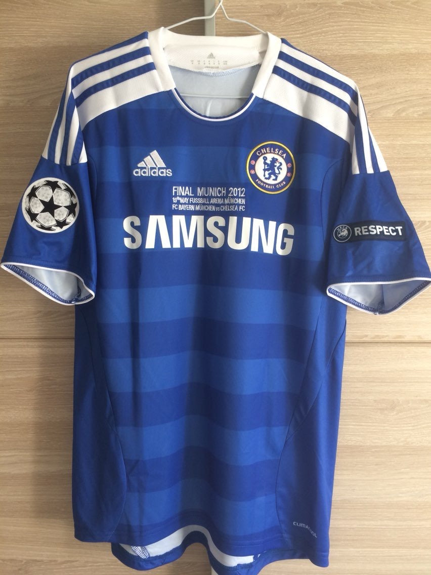 Drogba Champions League Final Home 11-12 Chelsea Jersey