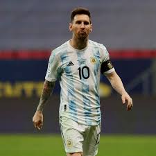 Messi 2021 Argentina home Copa America Final edition Jersey